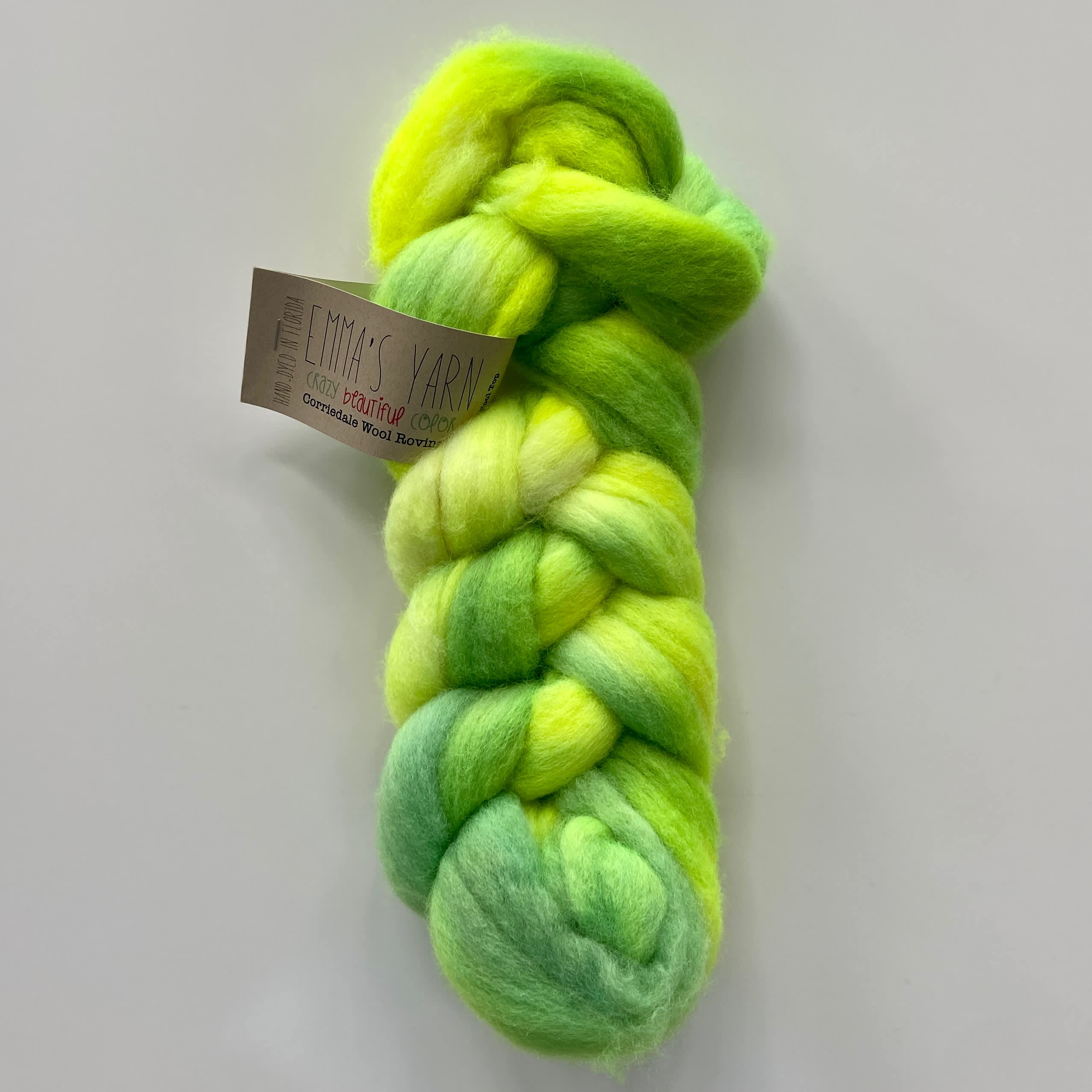 Celedon Green - Wool Roving