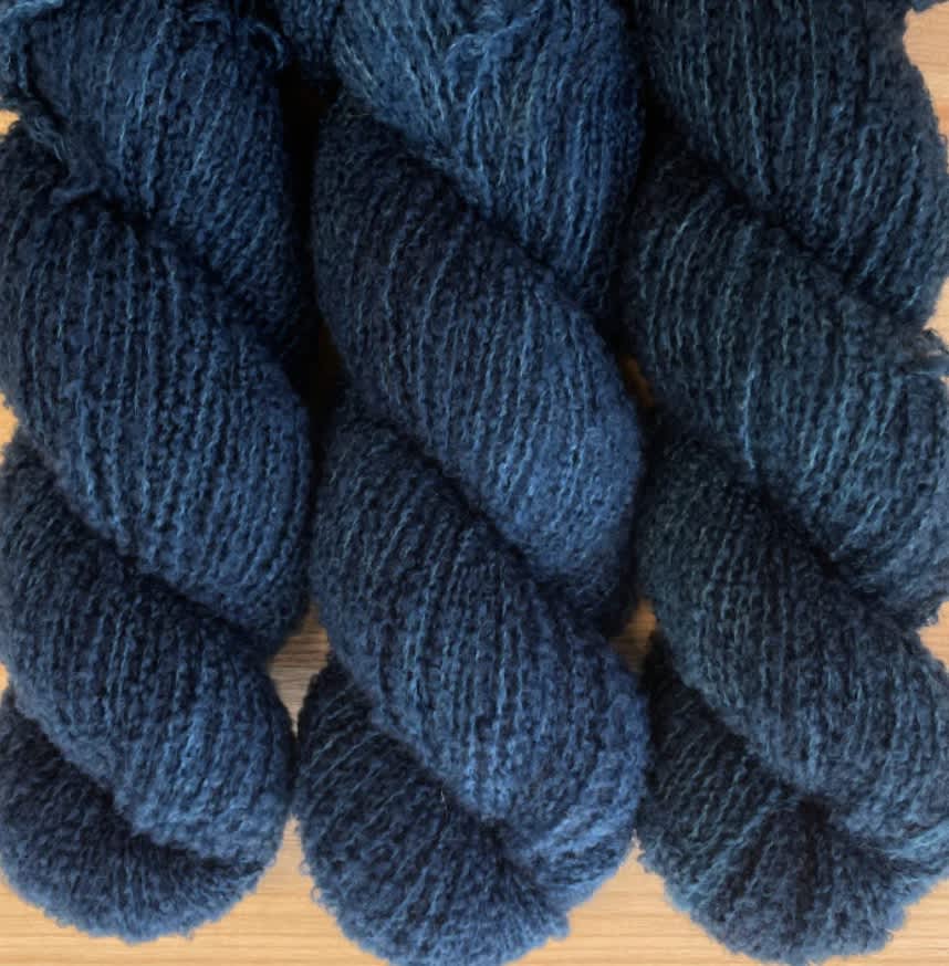 Navy Blue Chunky Wool